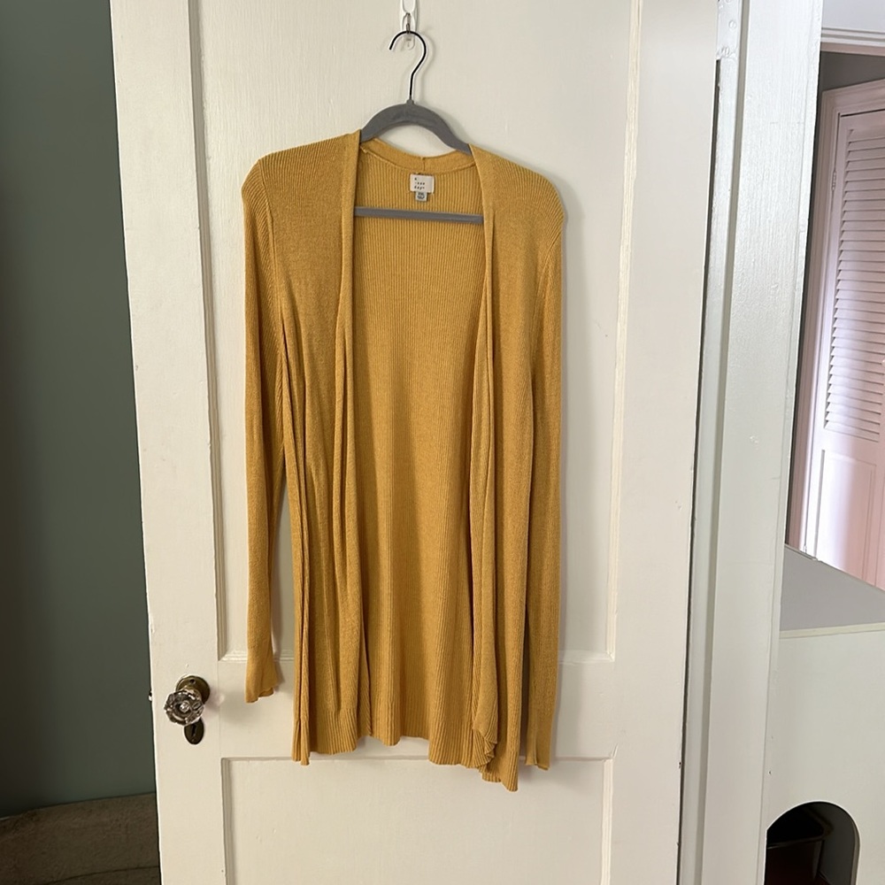 Golden yellow lightweight cardigan A New Day XXL